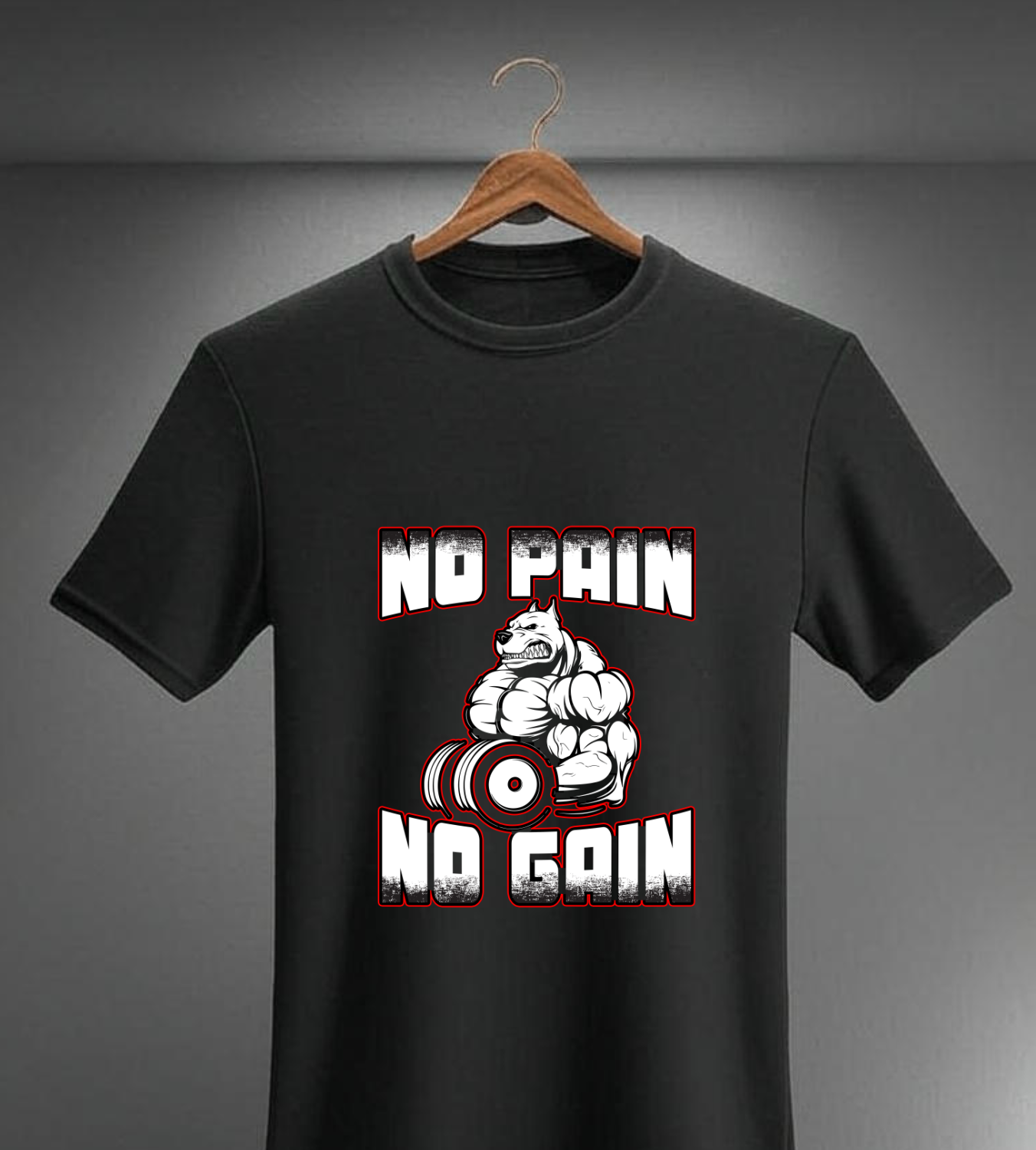No Pain No Gain - Barbell Beast Mode | Unisex T-shirt