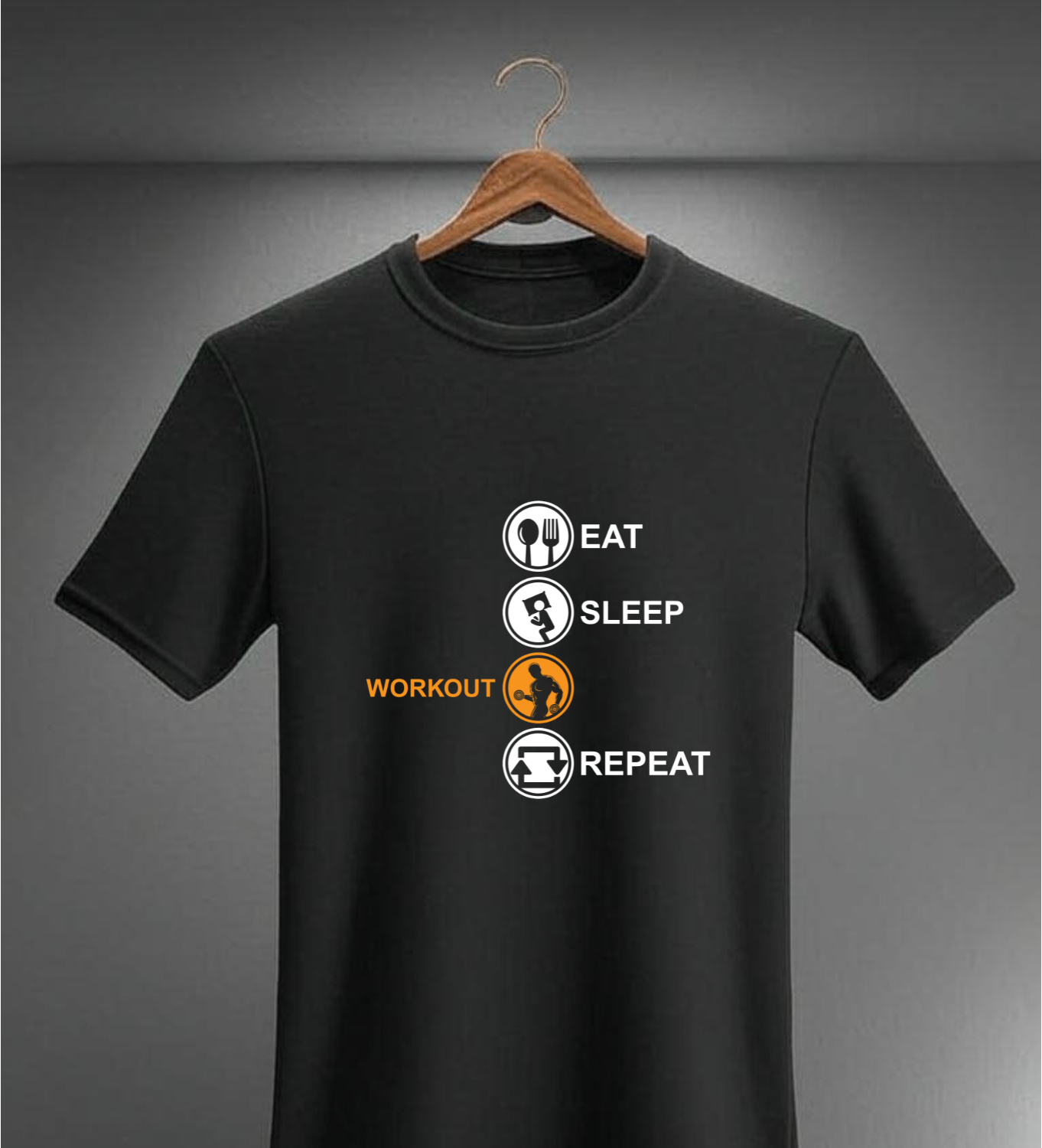Eat Sleep Workout Repeat - Life on Loop | Unisex T-shirt