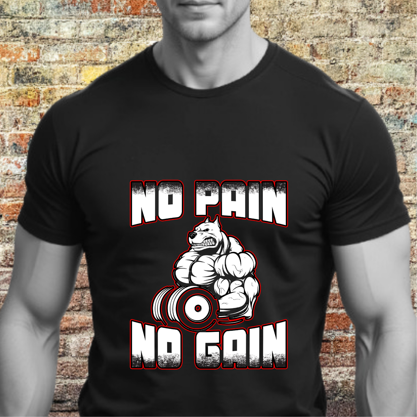 No Pain No Gain - Barbell Beast Mode | Unisex T-shirt