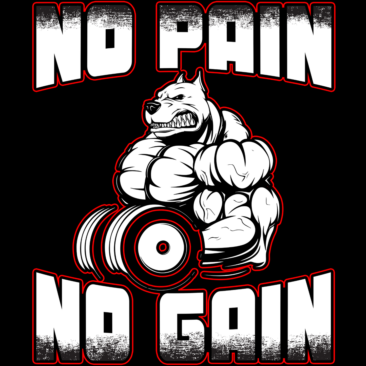 No Pain No Gain - Barbell Beast Mode | Unisex T-shirt