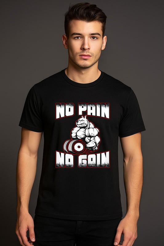 No Pain No Gain - Barbell Beast Mode | Unisex T-shirt