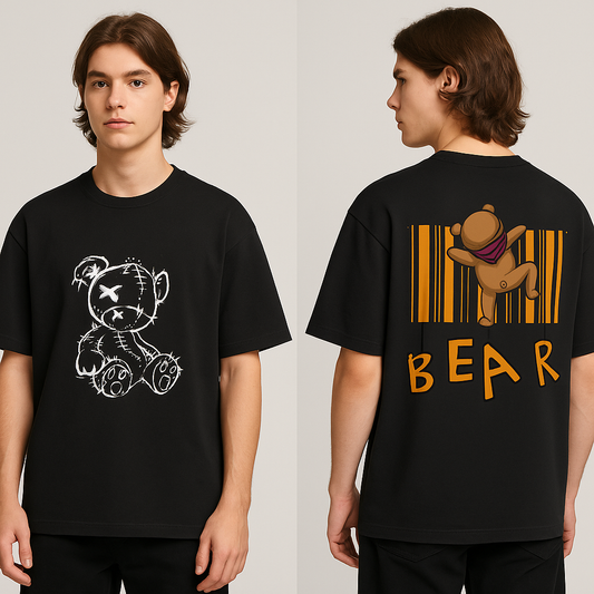 Bear Unisex Terry Oversized Tee