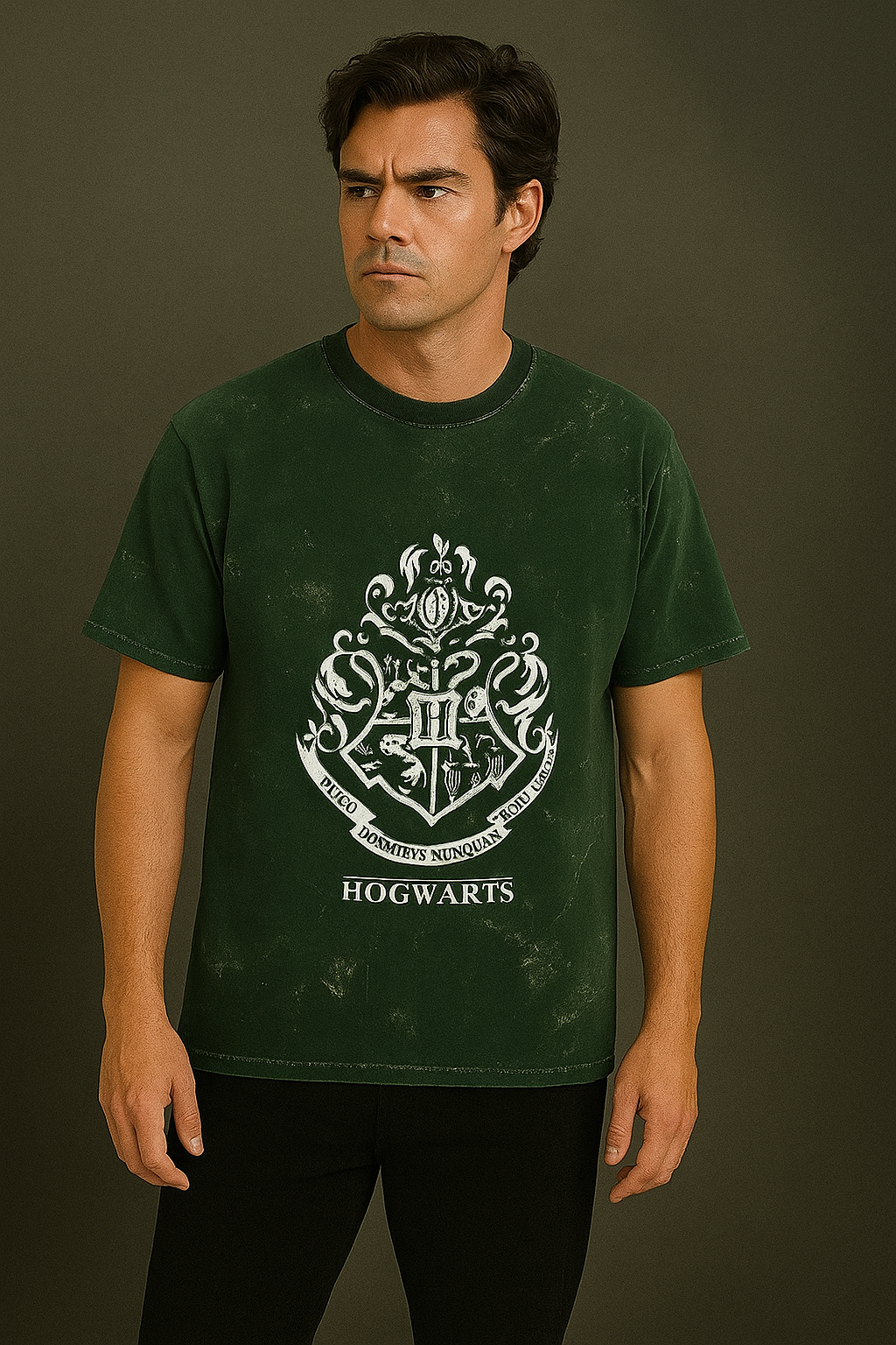 The Hogwarts Legacy Unisex Acid Washed Oversized Tee